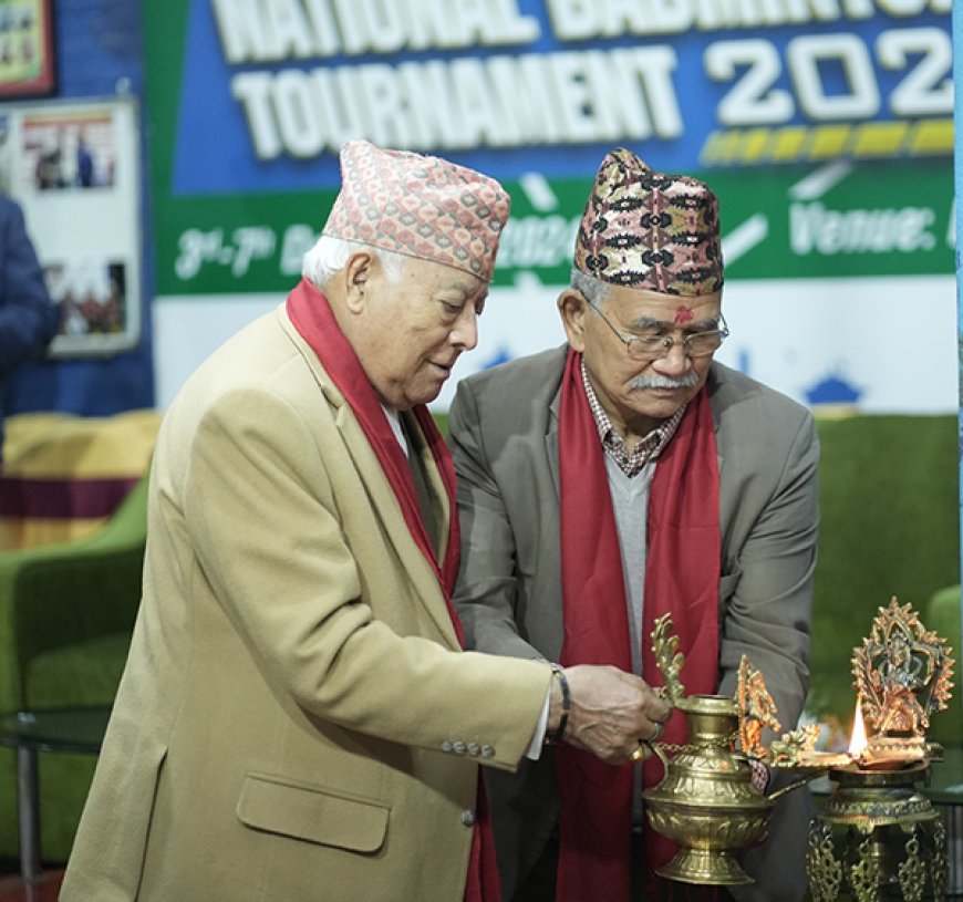 तेश्रो मेयर कप ब्याडमिन्टन प्रतियोगिता सुरु