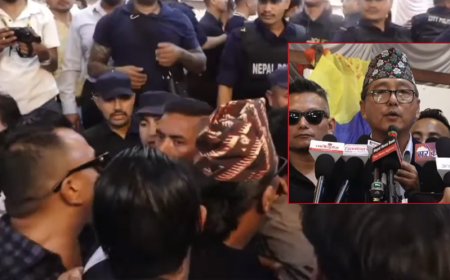 राप्रपा युवा सङ्गठनमा झडप, अधिवेशन स्थगित गरेर बाहिरिए अध्यक्ष लिङदेन 