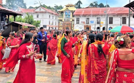  तस्बिरमा तीज -२०८२ ( पशुपति छेत्र )