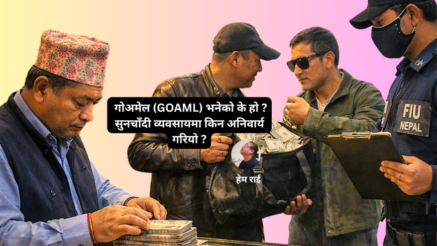  गोअमेल (GOAML) भनेको के हो ? सुनचाँदी व्यवसायमा किन अनिवार्य गरियो ?