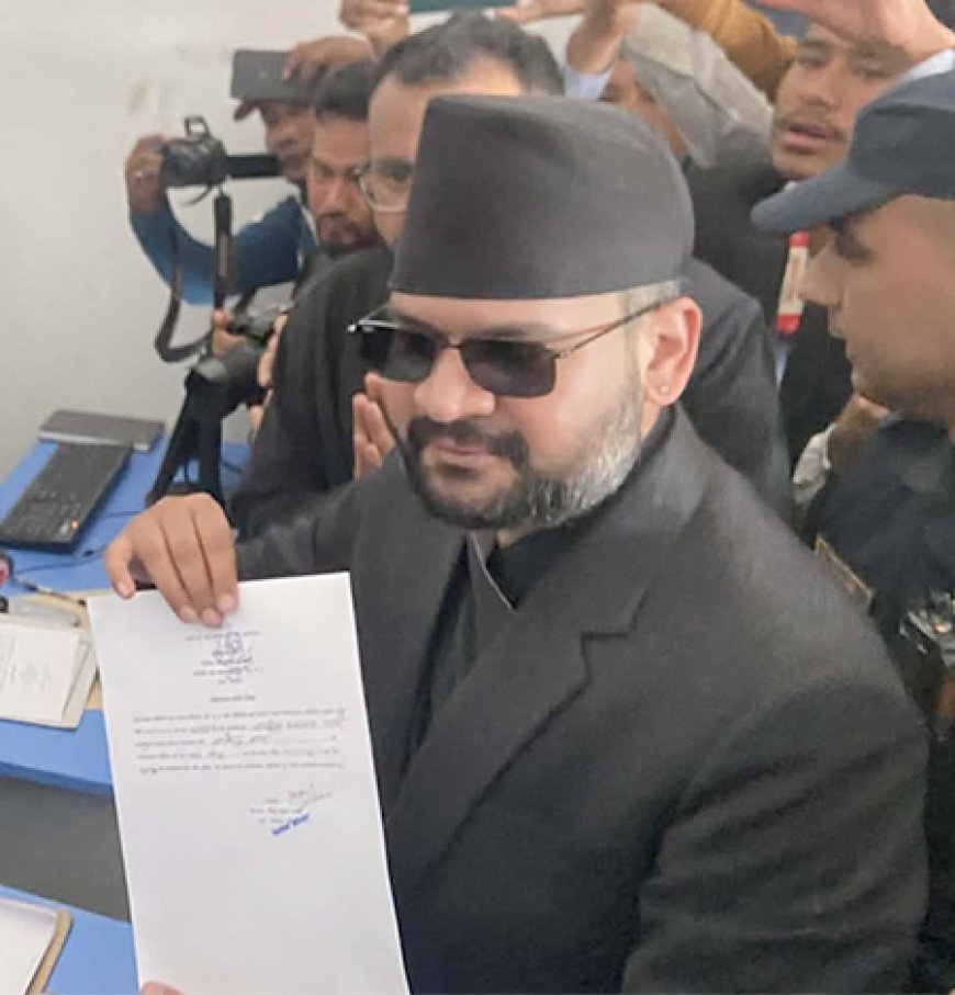 झापा-५ बाट बालेनको उम्मेदवारी दर्ता