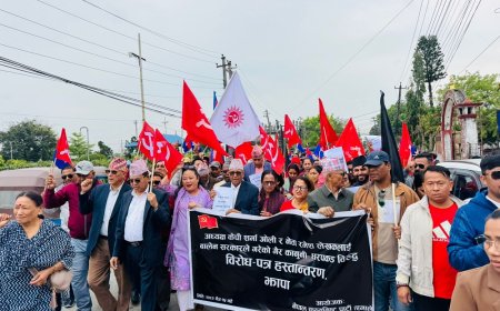 ओली पक्राउको विरोधमा आज पनि देशभर एमालेको प्रदर्शन (तस्विरसहित)