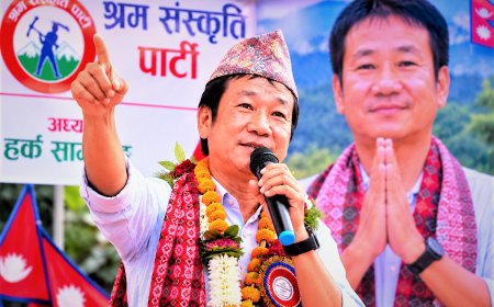 श्रम संस्कृति पार्टीको नयाँ उर्दी: अब सबै कार्यक्रम र प्रचार सामग्रीमा हर्क साम्पाङको तस्वीर अनिवार्य