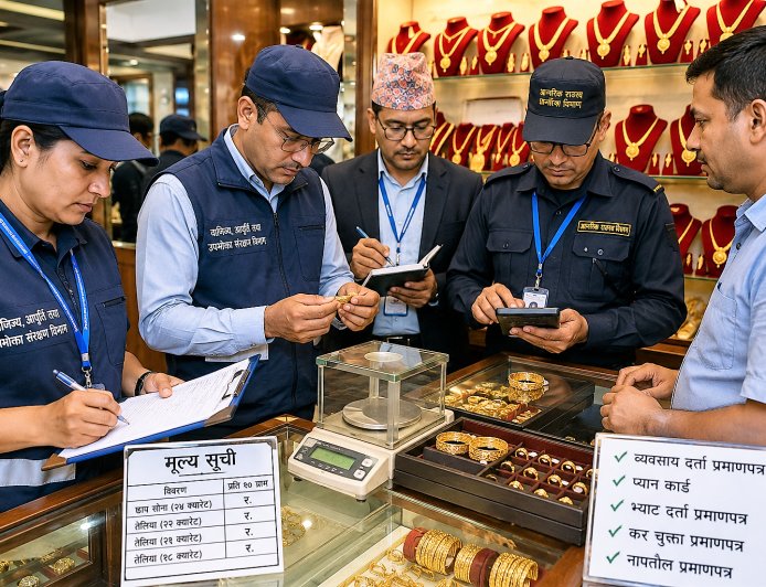 सुनचाँदी व्यवसायमा कडाइ ! के–के विषयमा दिइँदैछ अनुगमनको क्रममा ध्यान ?