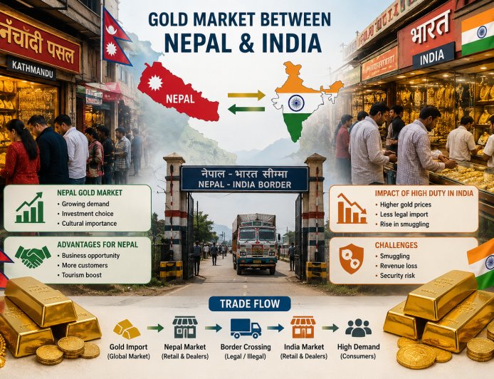 भारतमा सुनचाँदीको भन्सारमा भारी वृद्धि ! नेपाली सुनचाँदी बजारका चुनौती एवं अवसरहरू