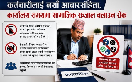 कर्मचारीलाई नयाँ आचारसंहिता, कार्यालय समयमा सामाजिक सञ्जाल चलाउन रोक