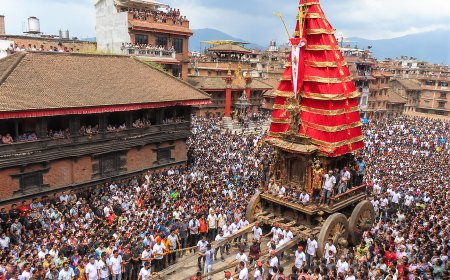 शनिबार जावलाखेलमा देखाइँदै ऐतिहासिक मच्छिन्द्रनाथको भोटो, राष्ट्र प्रमुख सहभागी हुने