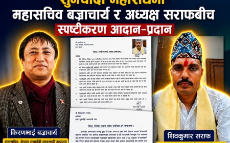 सामाजिक सञ्जालमा महासंघभित्रको विवाद सार्वजनिक, अध्यक्ष सराफ र महासचिव बज्राचार्यबीच स्पष्टीकरण आदान–प्रदान