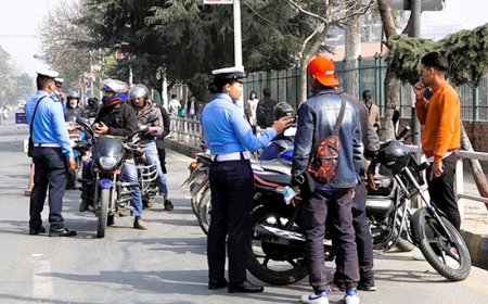 ट्राफिक नियम उल्लंघन गर्ने १ हजार ५९२ सवारी कारवाहीमा