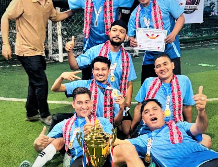 फुटसल प्रतियोगिता–२०८३ को उपाधि सुनचाँदी कला व्यवसायी संघलाई
