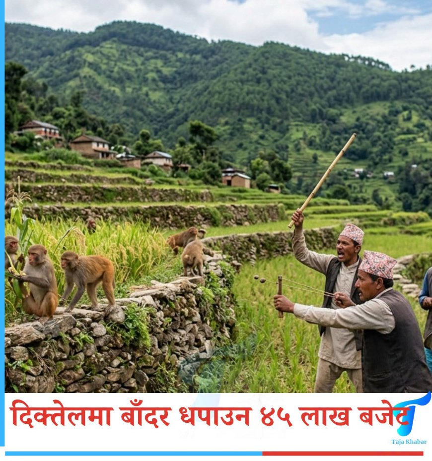 बाँदर नियन्त्रण गर्न दिक्तेल रूपाकोट मझुवागढी नगरपालिकाद्वारा ४५ लाख रुपैयाँ बजेट विनियोजन