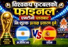 विश्वकप फुटबलको फाइनल एनटीभी प्लसबाट निःशुल्क प्रत्यक्ष प्रसारण हुने