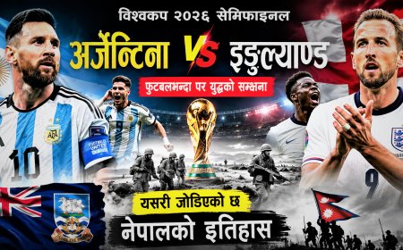 अर्जेन्टिना–इङ्गल्याण्ड सेमिफाइनल : फुटबलभन्दा पर युद्धको सम्झना, यसरी जोडिएको छ नेपालको इतिहास