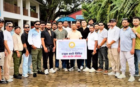 ललितपुर क्षेत्रका सुनचाँदी व्यवसायीद्वारा बाढीपीडितलाई राहत सामग्री वितरण