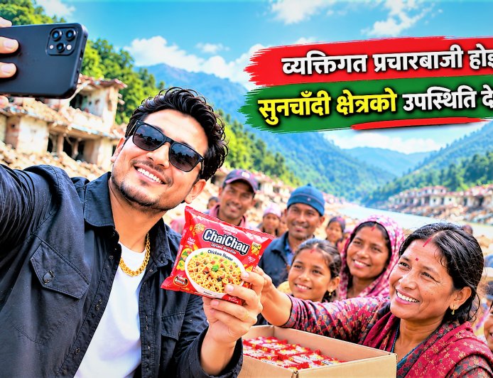 व्यक्तिगत प्रचारबाजी होइन, सुनचाँदी क्षेत्रको उपस्थिति देखाऔँ
