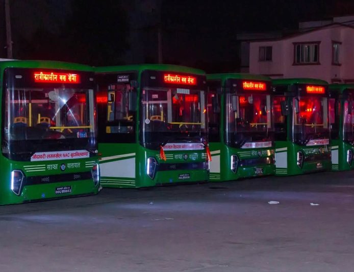 काठमाडौंका थप नयाँ रुटमा साझाको रात्रिकालीन बस सेवा विस्तार