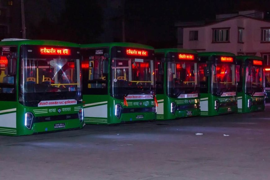 काठमाडौंका थप नयाँ रुटमा साझाको रात्रिकालीन बस सेवा विस्तार