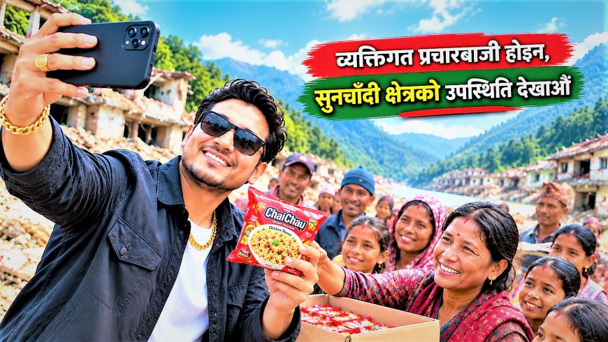व्यक्तिगत प्रचारबाजी होइन, सुनचाँदी क्षेत्रको उपस्थिति देखाऔँ